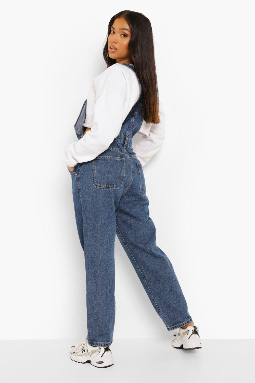 Boohoo petite dungarees clearance